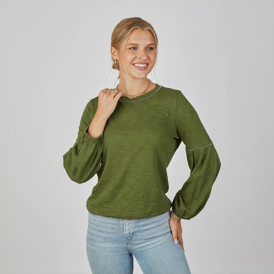 English Popover Tee in Forest Green