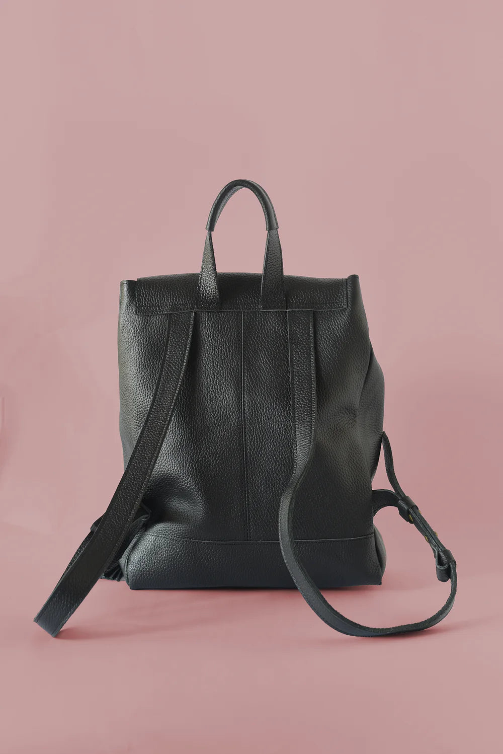 GR Tassel Backpack in Pebbled Black