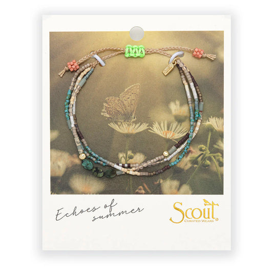 Mixed Media Bracelet - Transformation /African Turquoise/Gold