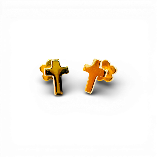 Cross Tiny Stud Earrings