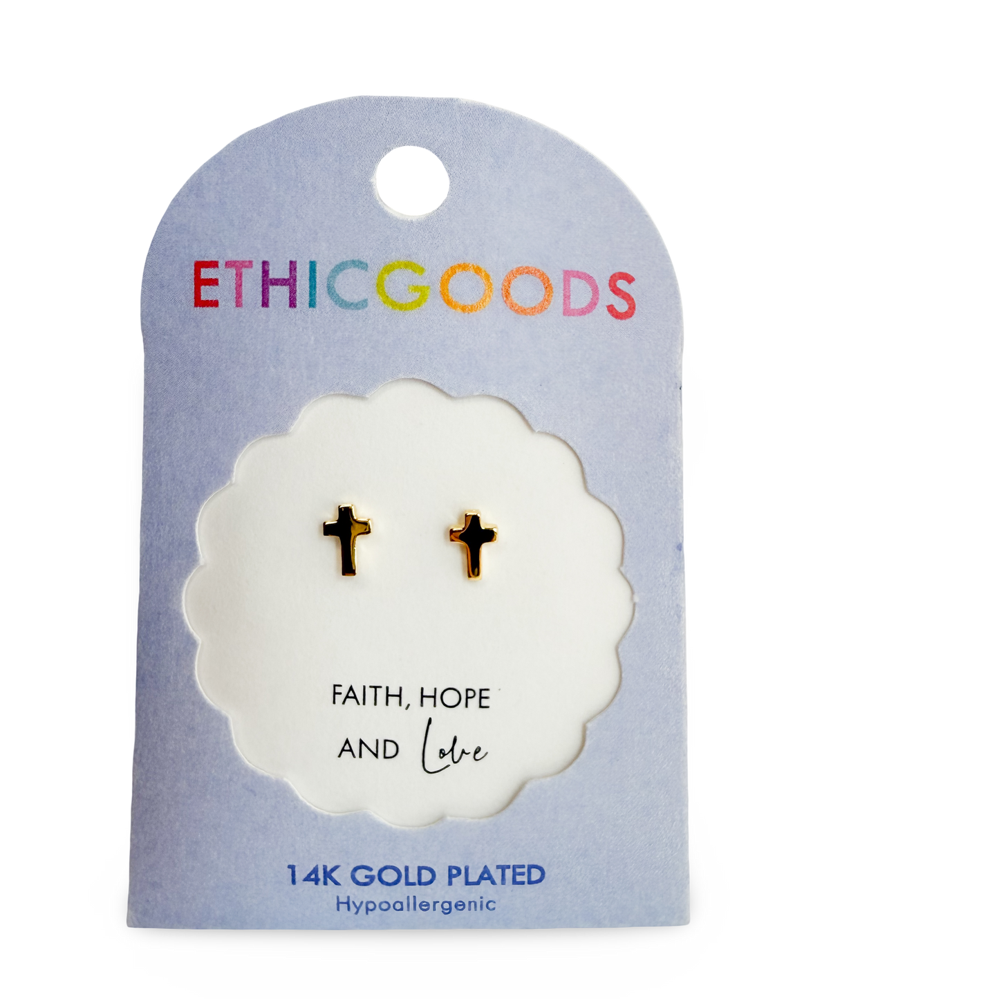 Cross Tiny Stud Earrings
