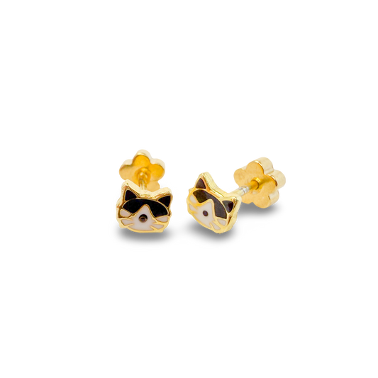 Cat Tiny Stud Earrings