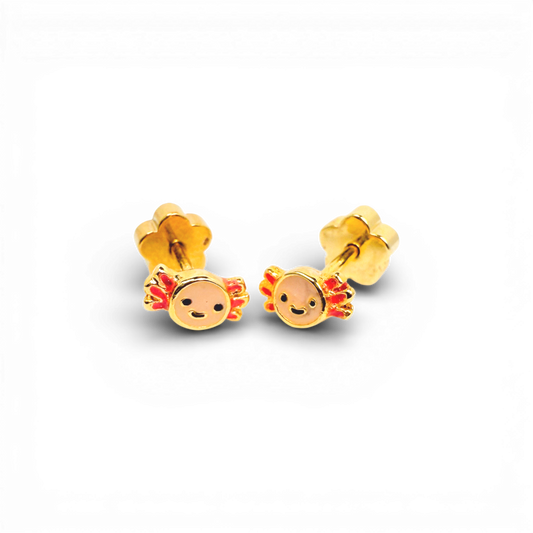 Axolotl Tiny Stud Earrings