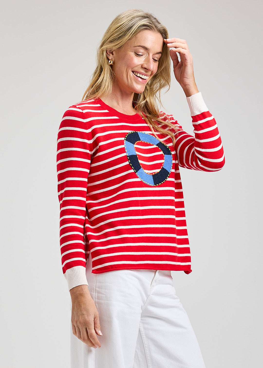 Oh Buoy Sweater in Red