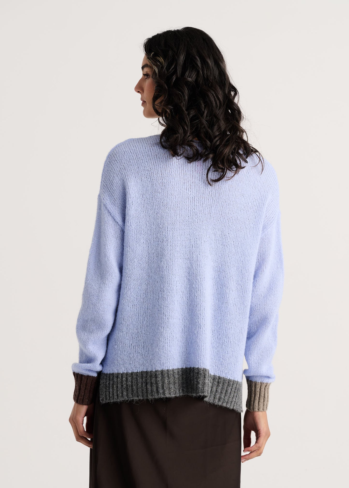 Casual Luxe V Neck in Cornflower
