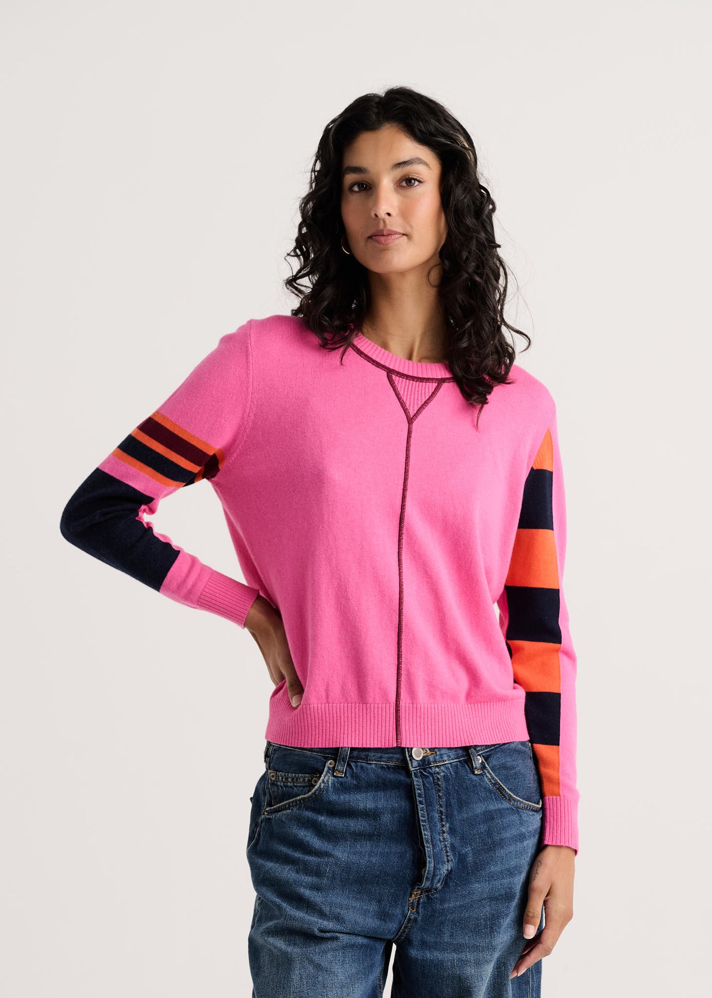 Weekend Ease Sweater in Cosmos