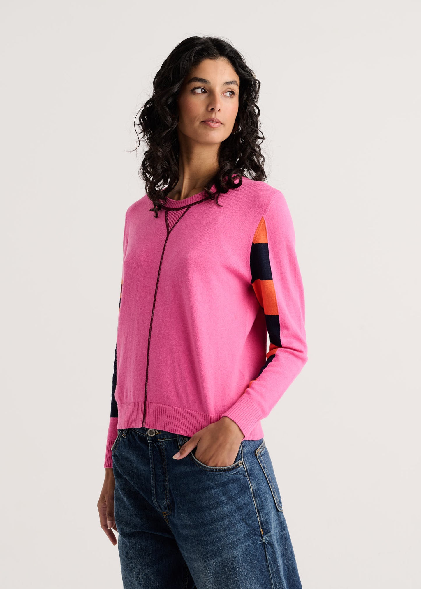 Weekend Ease Sweater in Cosmos