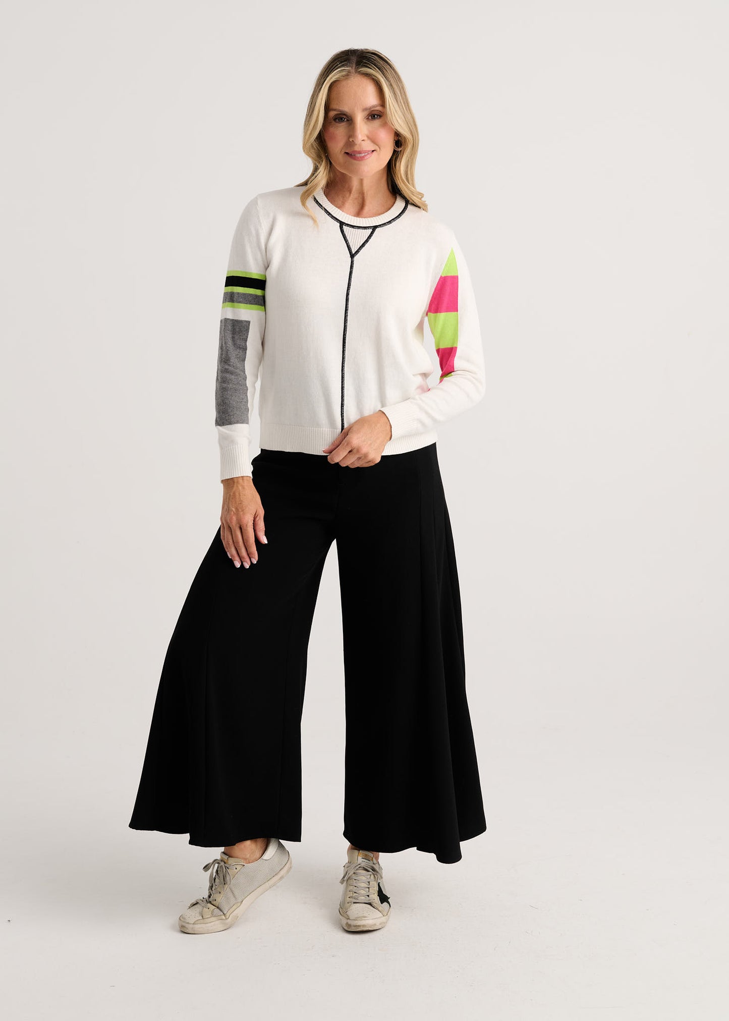Weekend Ease Sweater in White