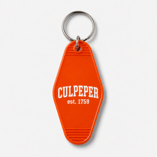 Culpeper Hotel Key Tag in Orange