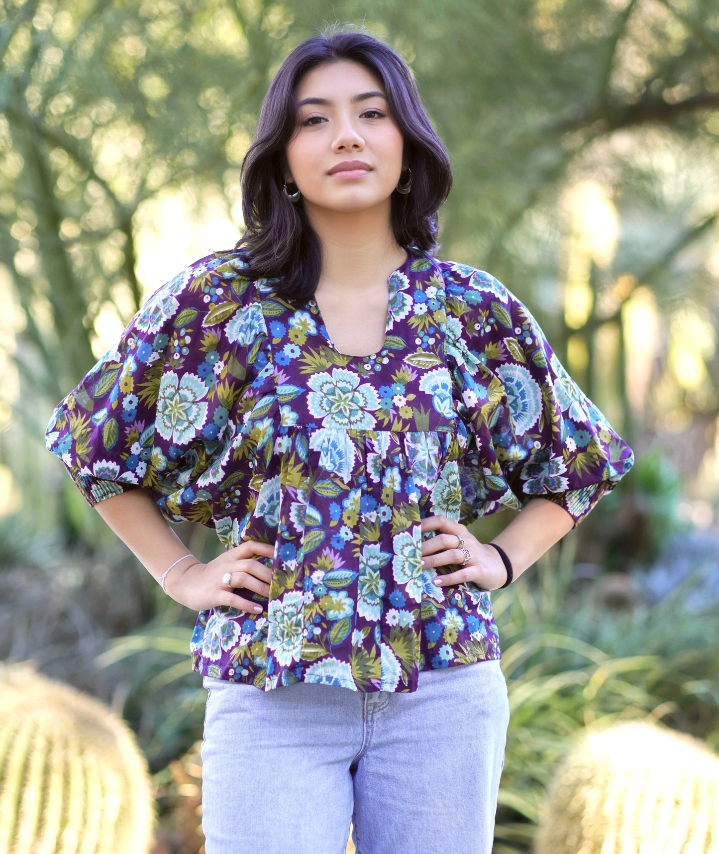 Anjou Top in Eggplant