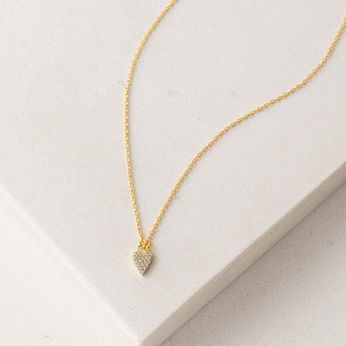 Flutter Heart Necklace in Gold