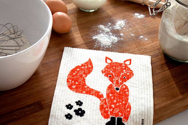 Swedish Dishcloth - Fox