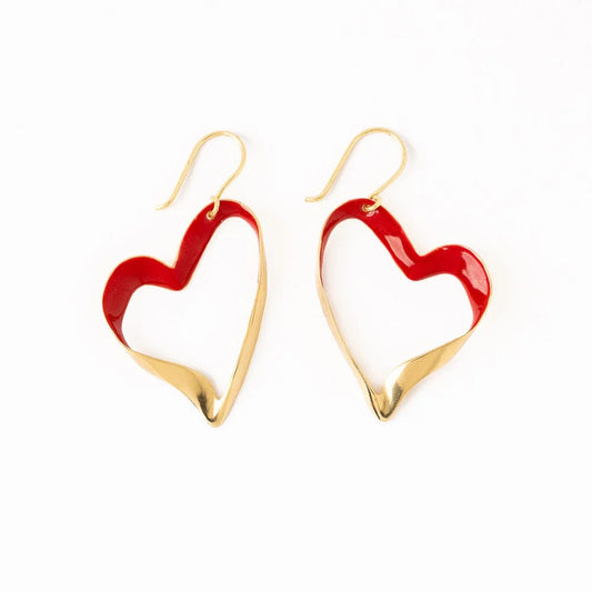 Amara Heart Drop Earrings