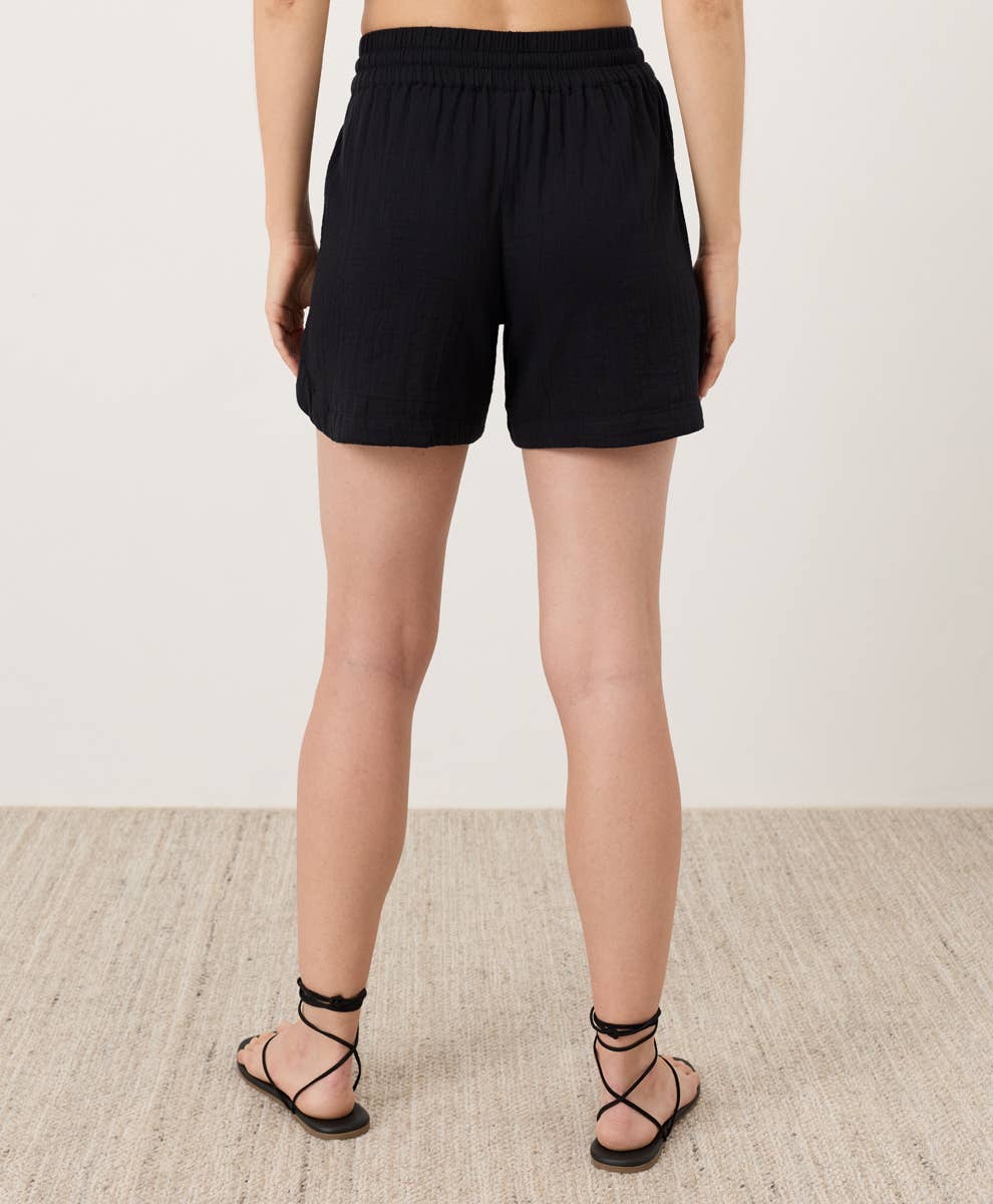 Women's Coastal Double Gauze Curved Hem Short