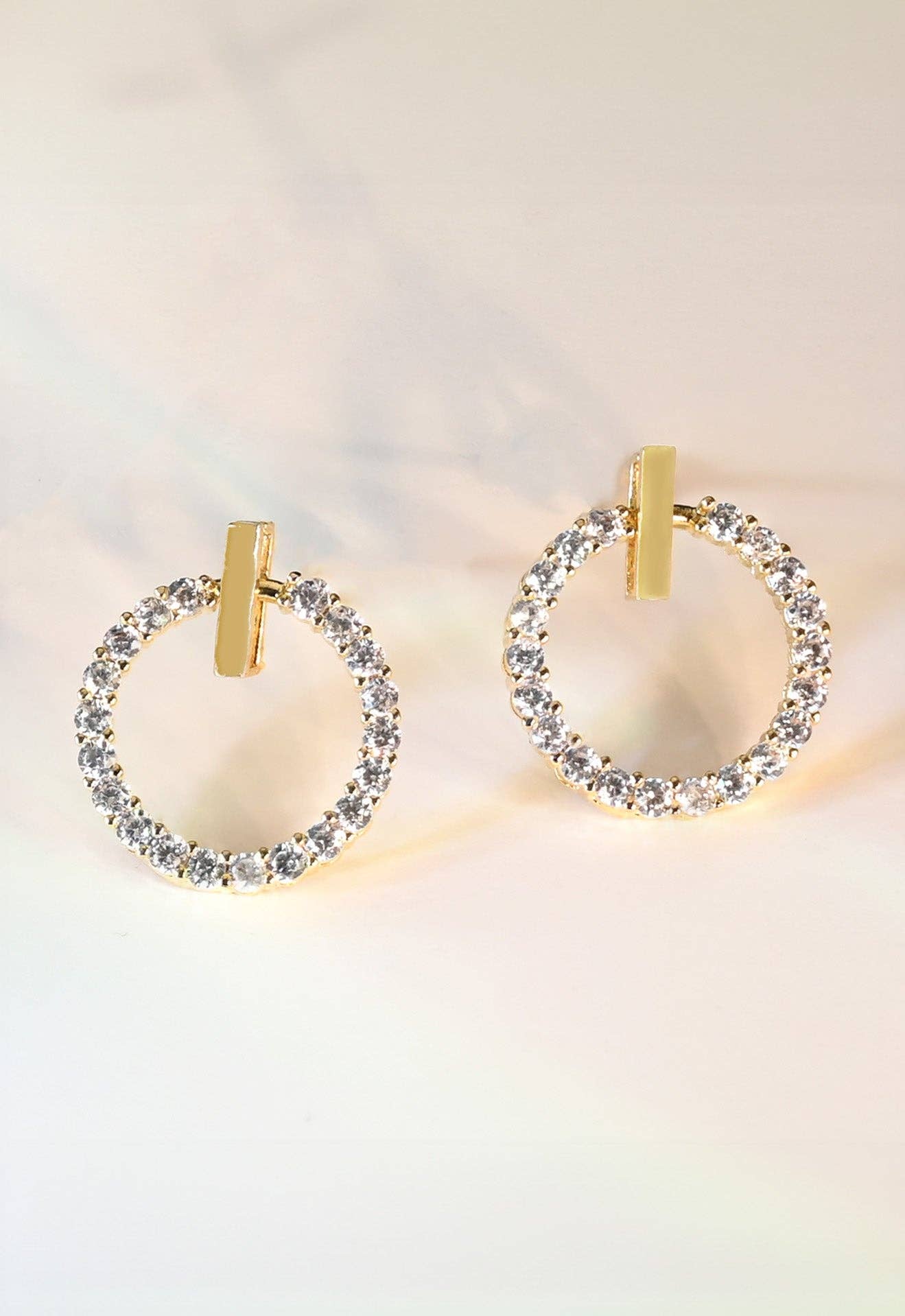 Aurora Circle Stud Earrings
