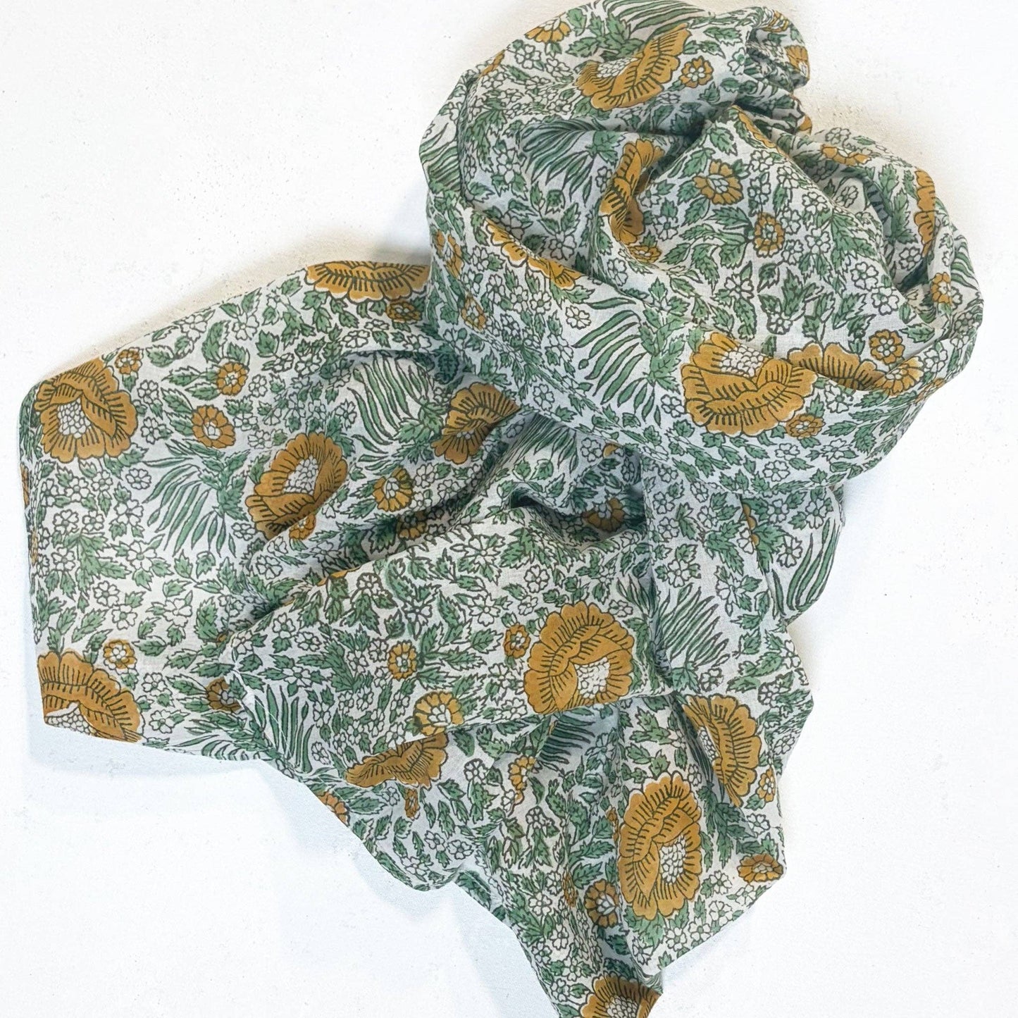 Capri Mustard Forest Scarf