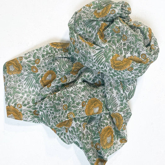 Capri Mustard Forest Scarf