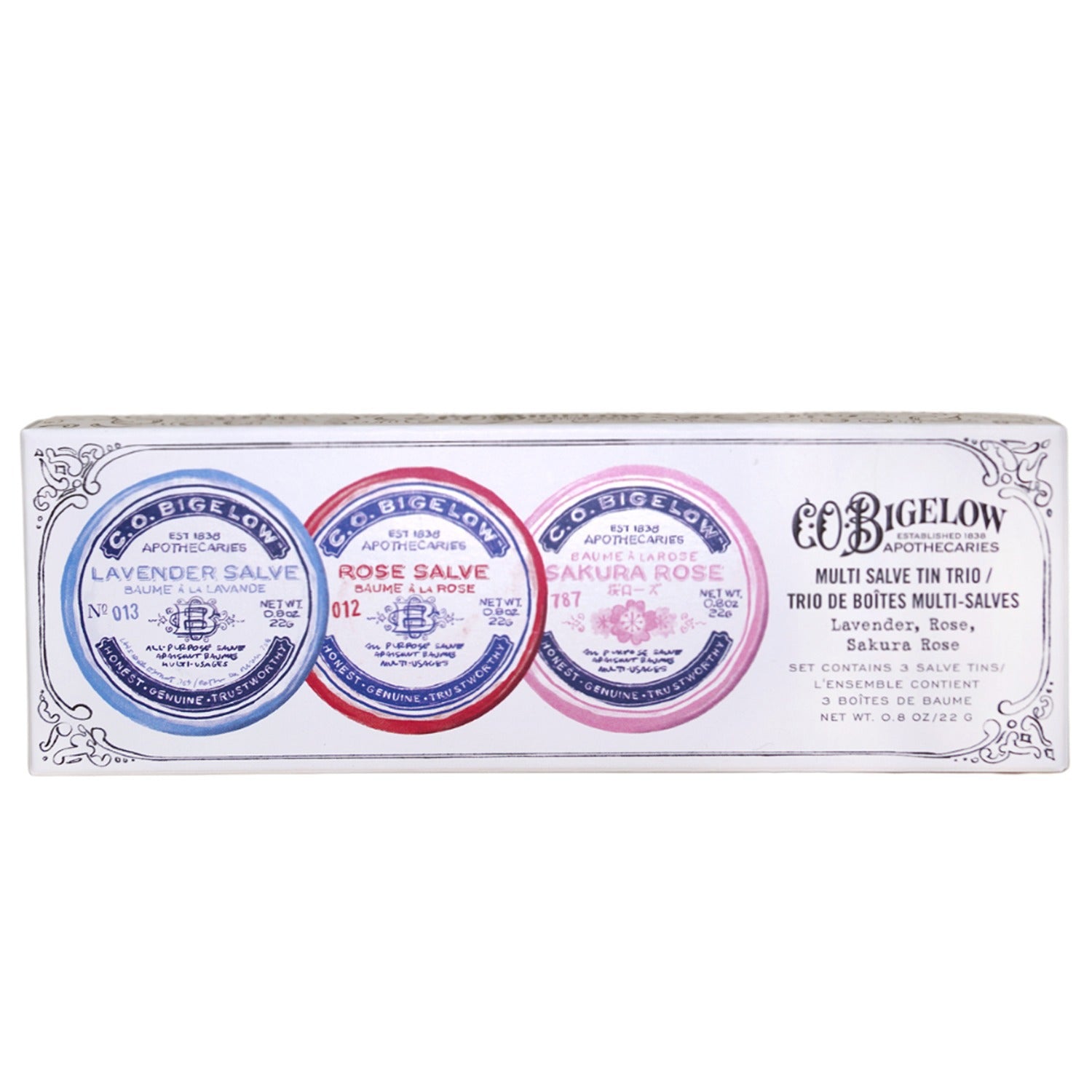 C.O. Bigelow Lip Salve Trio Gift Box