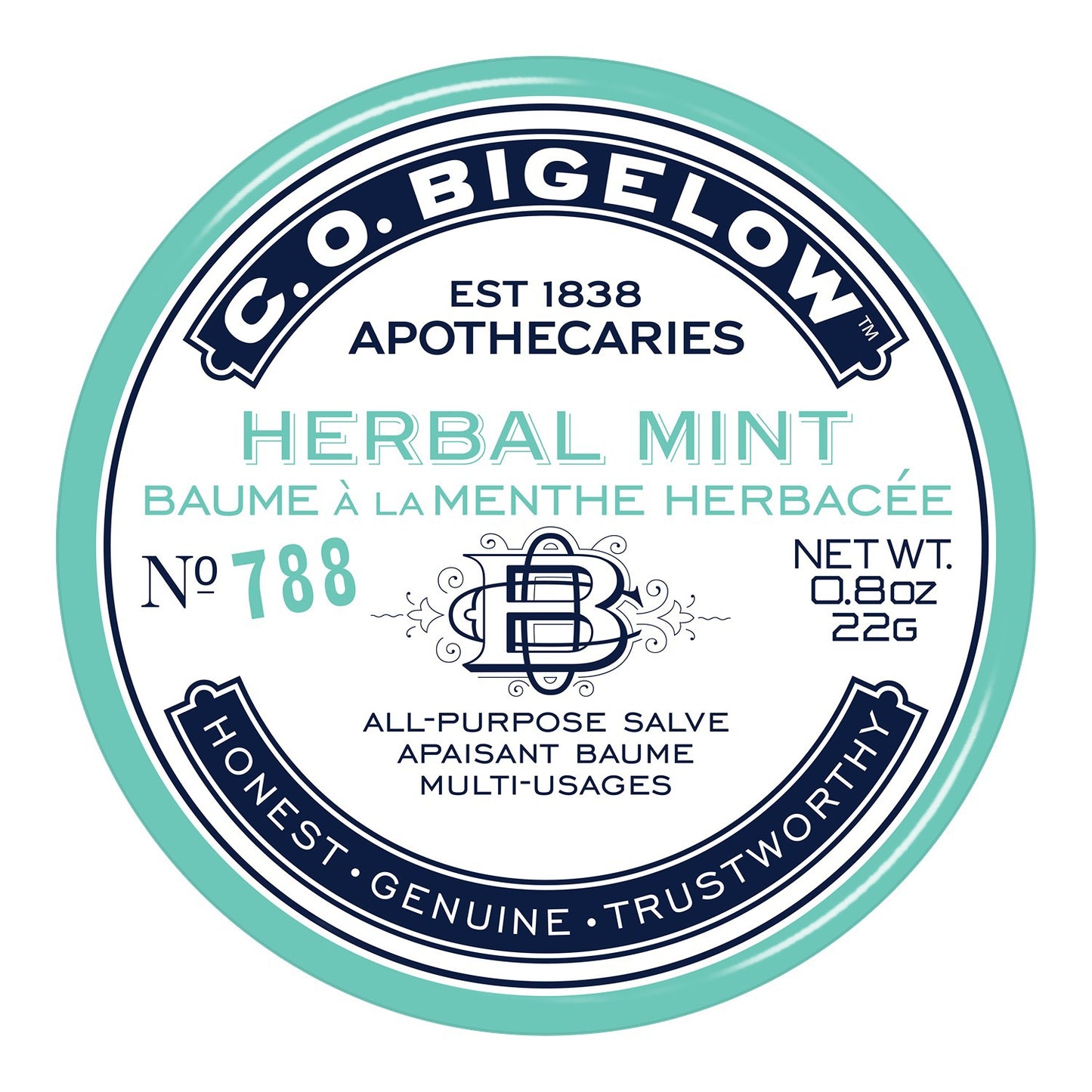 C.O. Bigelow Herbal Mint Salve Tin