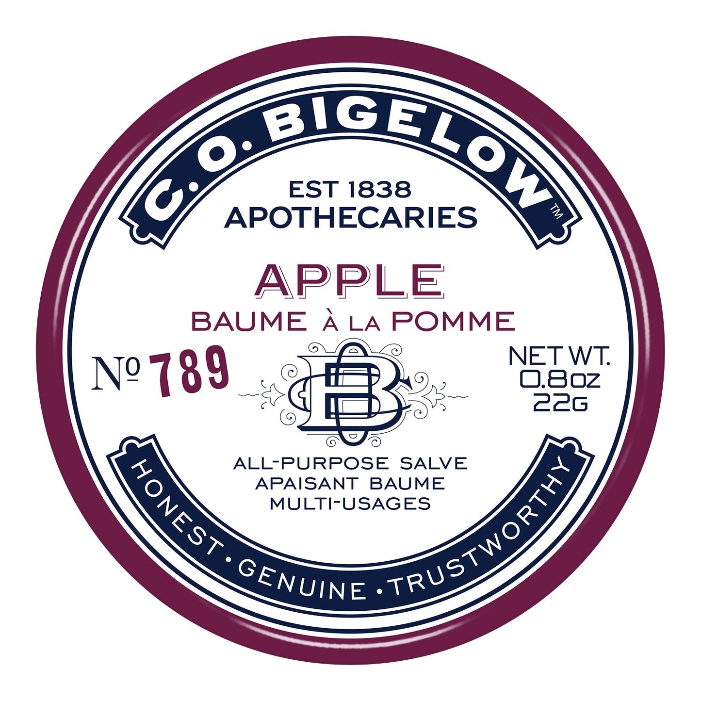 C.O. Bigelow  Apple Salve Tin