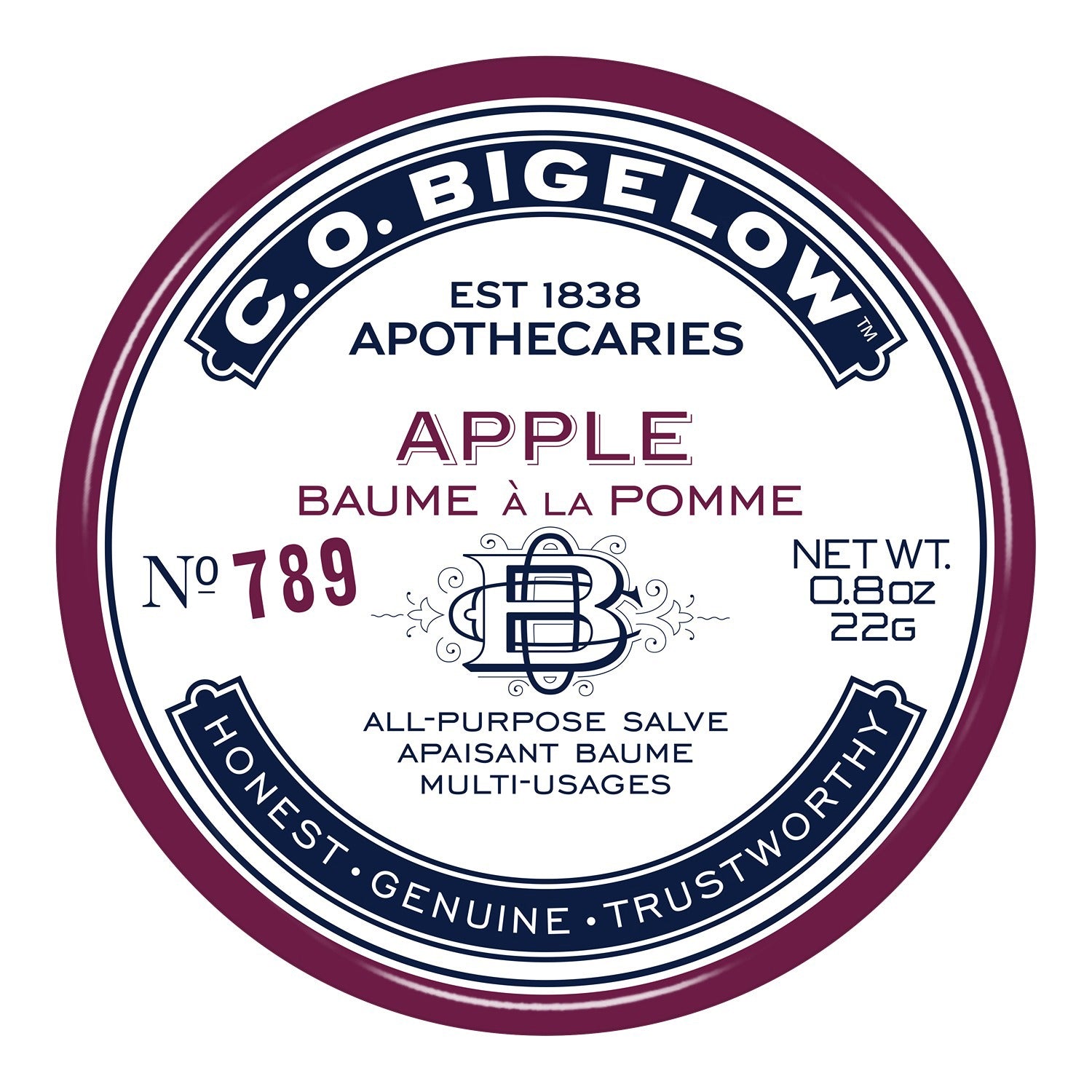 C.O. Bigelow  Apple Salve Tin