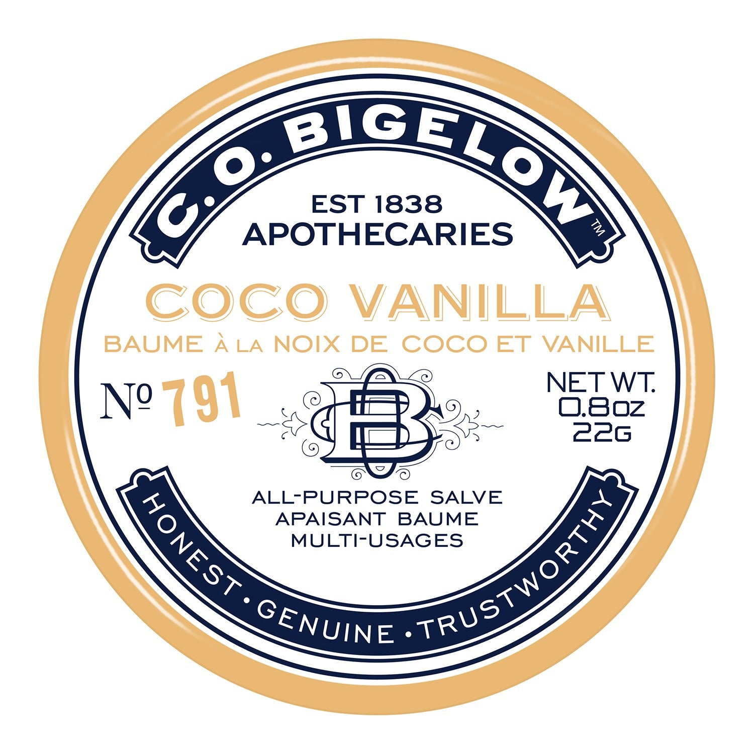 C.O. Bigelow Coco Vanilla Salve Tin