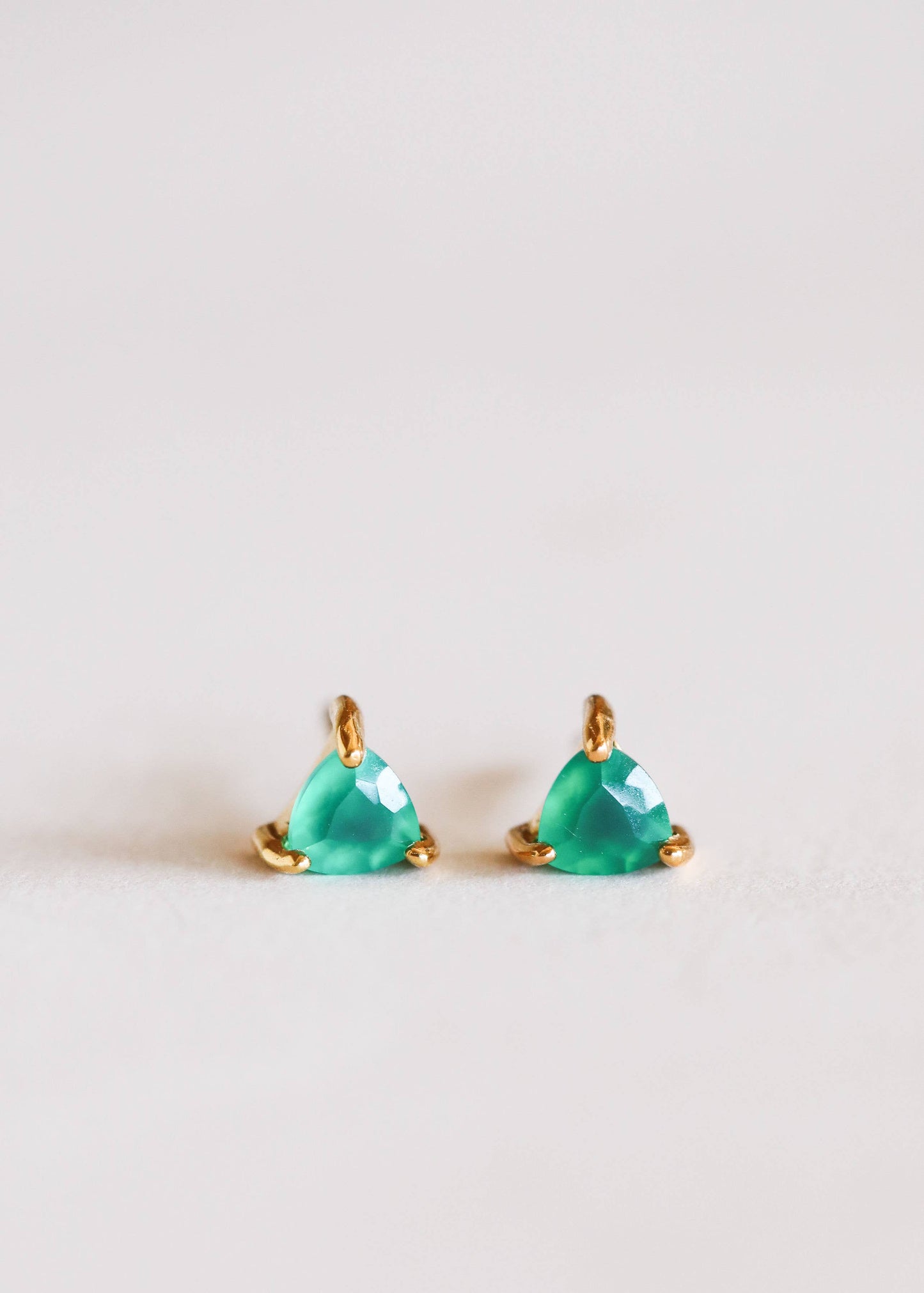 Mini Energy Gem - Green Onyx - Earring