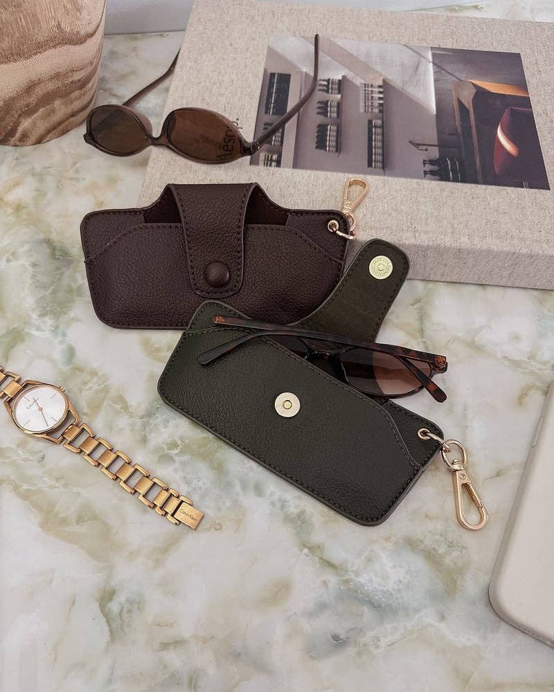 Skittle Sunglass Case in Olive