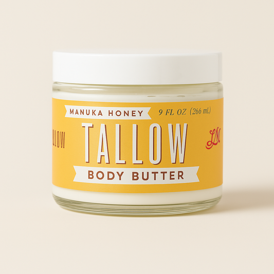 Manuka Honey + Rosehip Tallow Body Butter