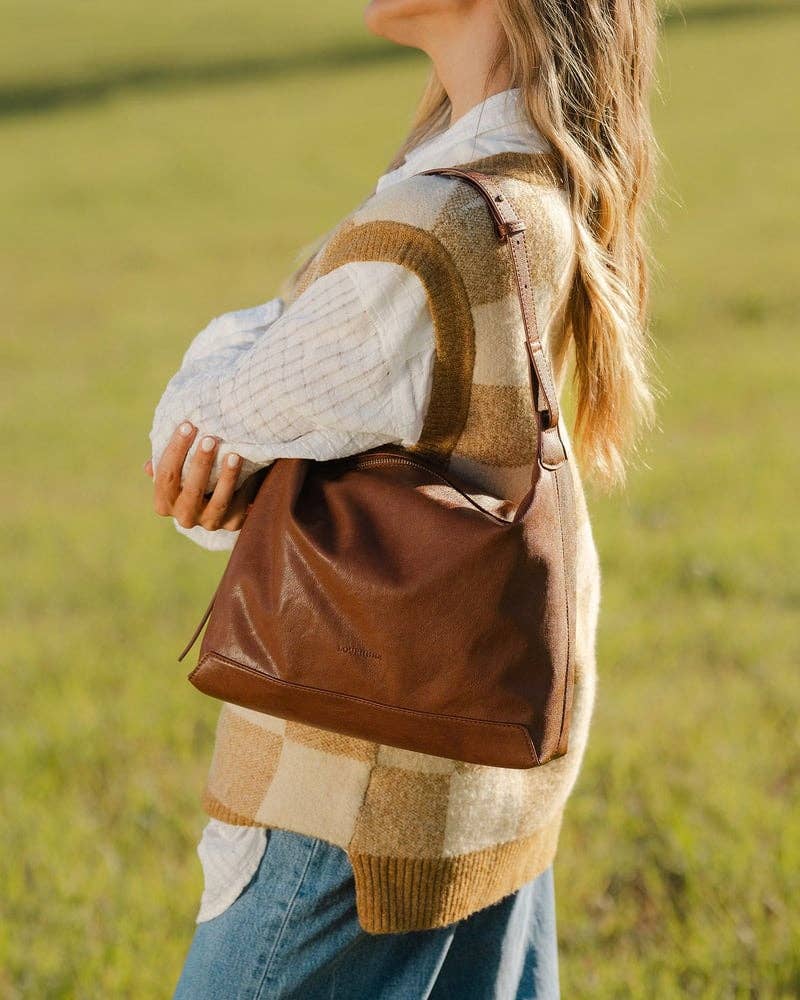 Helena Shoulder Bag in Cognac