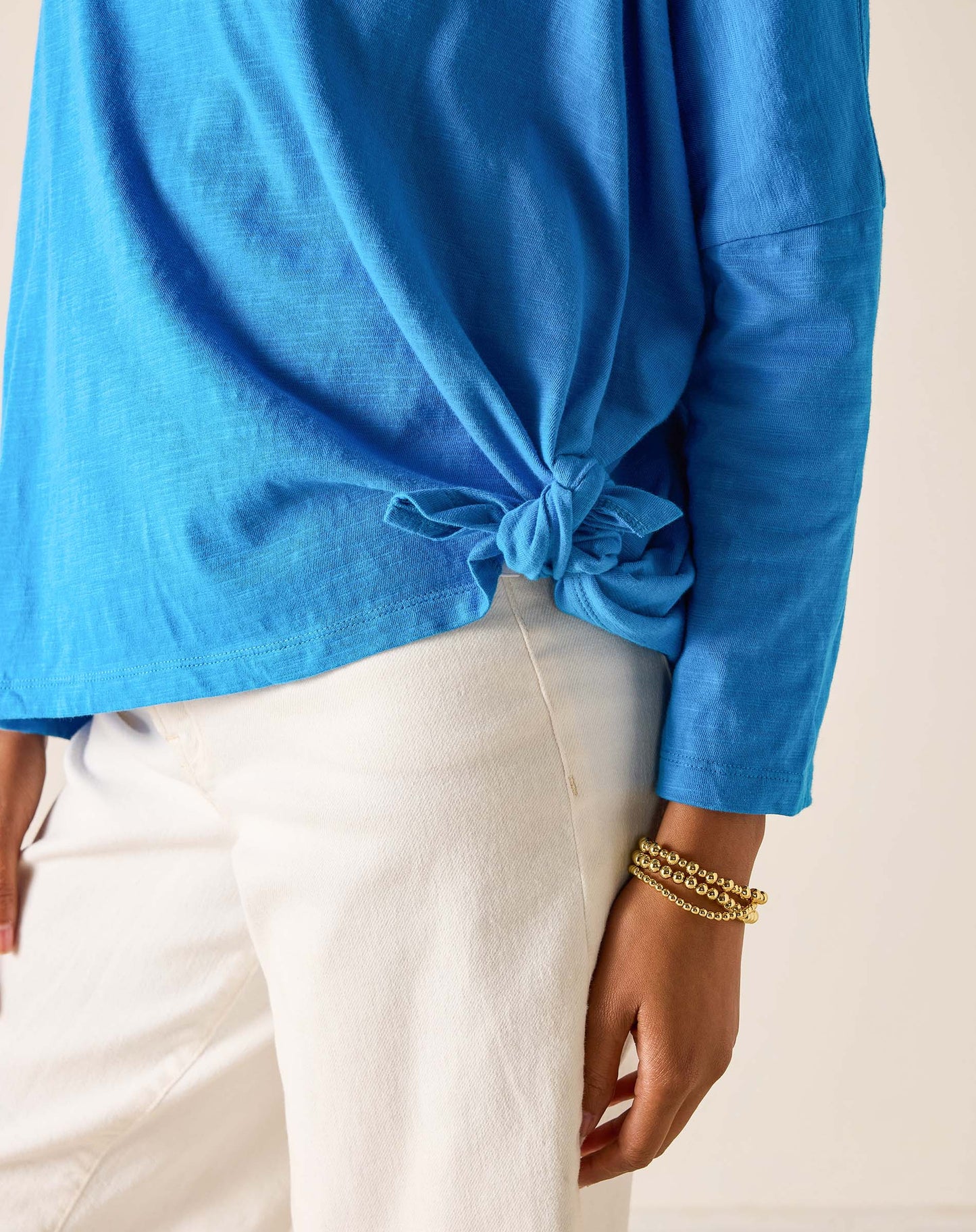 Catalina Slub Tee in Brilliant Blue