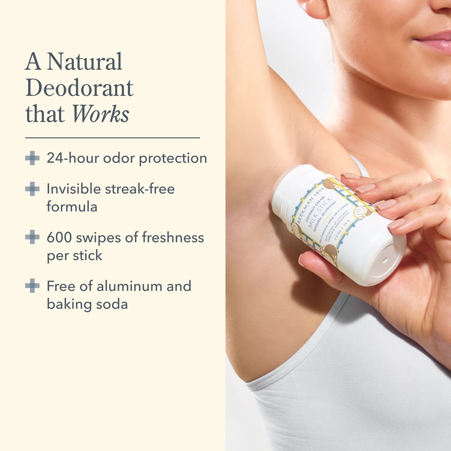 Milk Stick Deodorant (Coconut Cream)