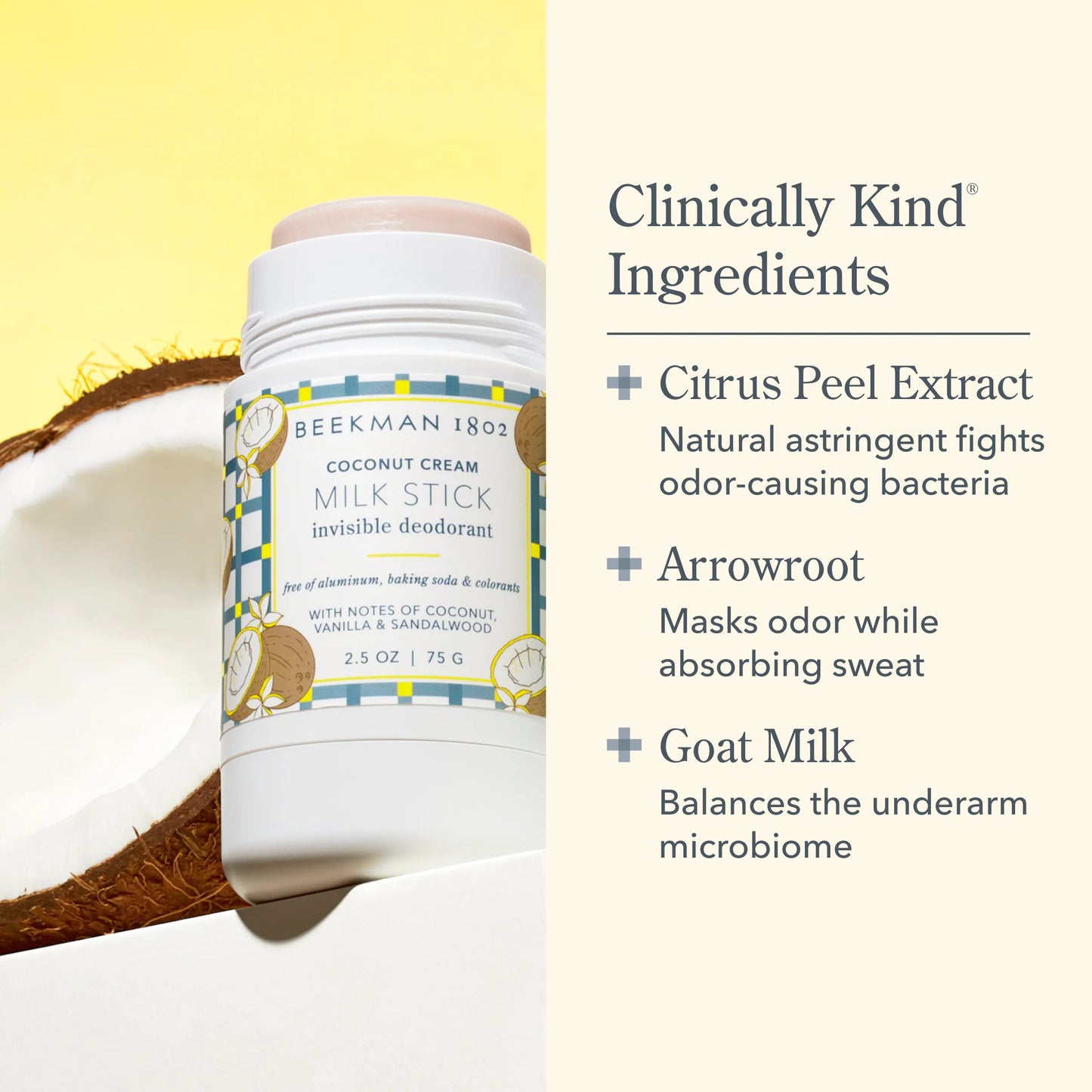 Milk Stick Deodorant (Coconut Cream)