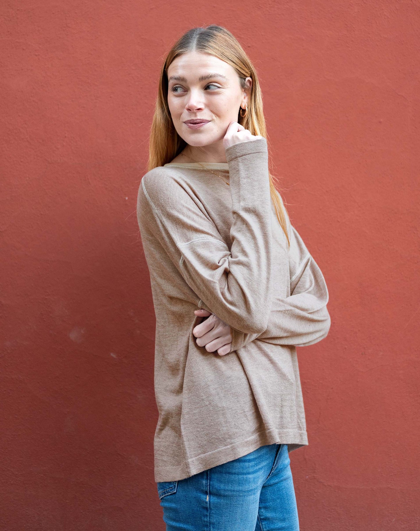 Delmar Sweater in Fawn