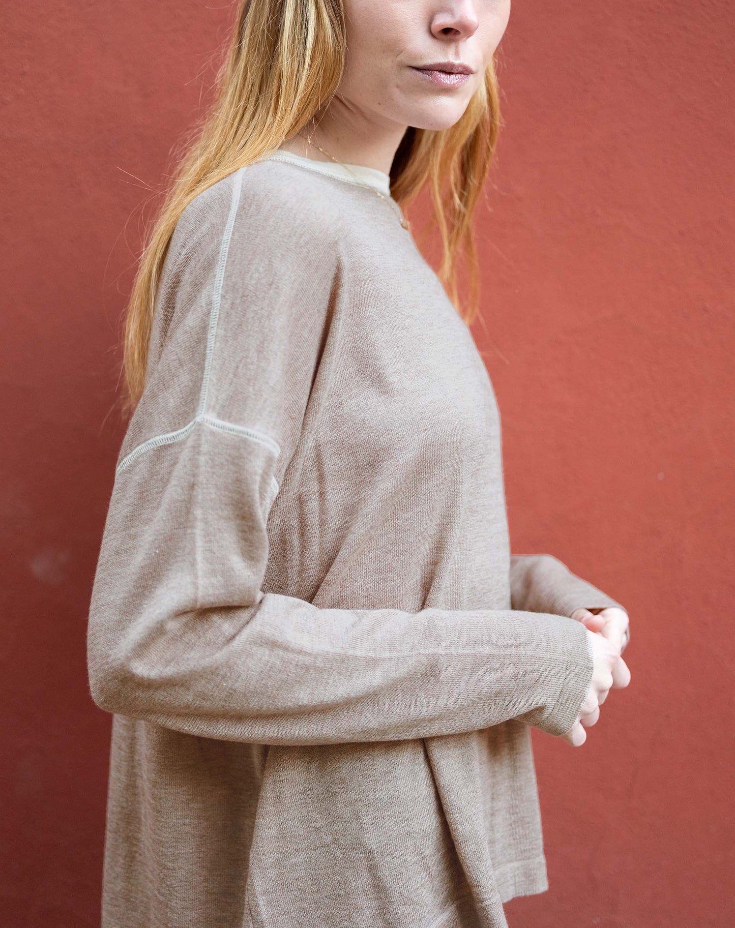 Delmar Sweater in Fawn