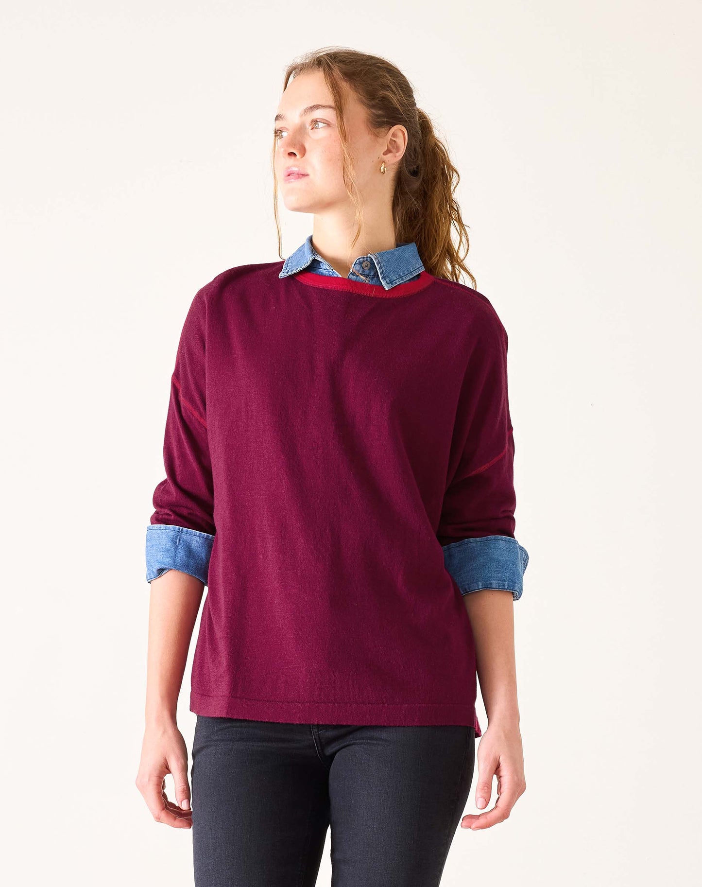 Delmar Sweater in Sangria