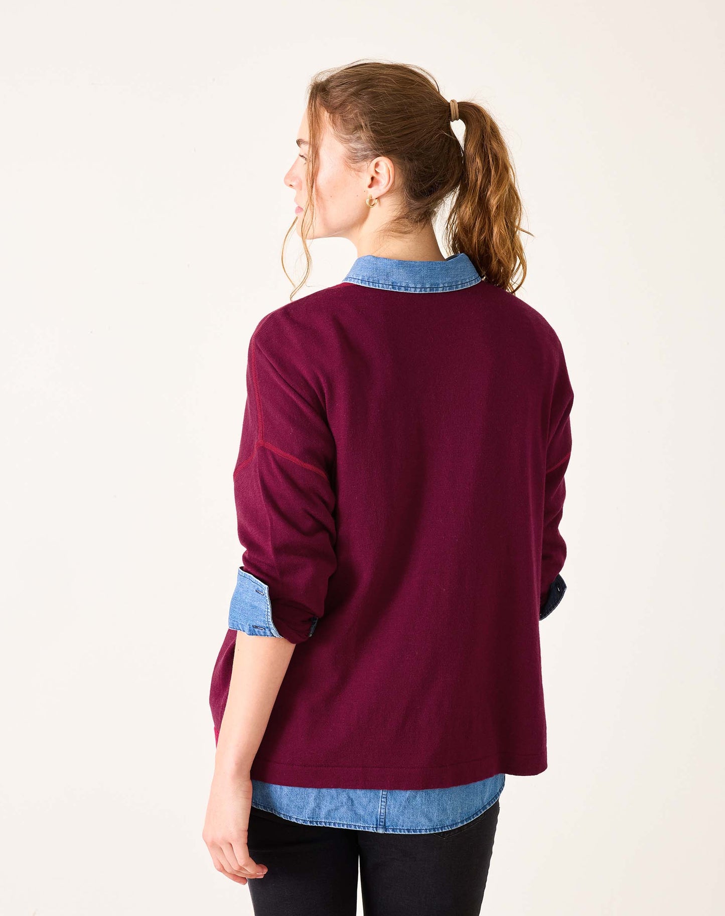 Delmar Sweater in Sangria