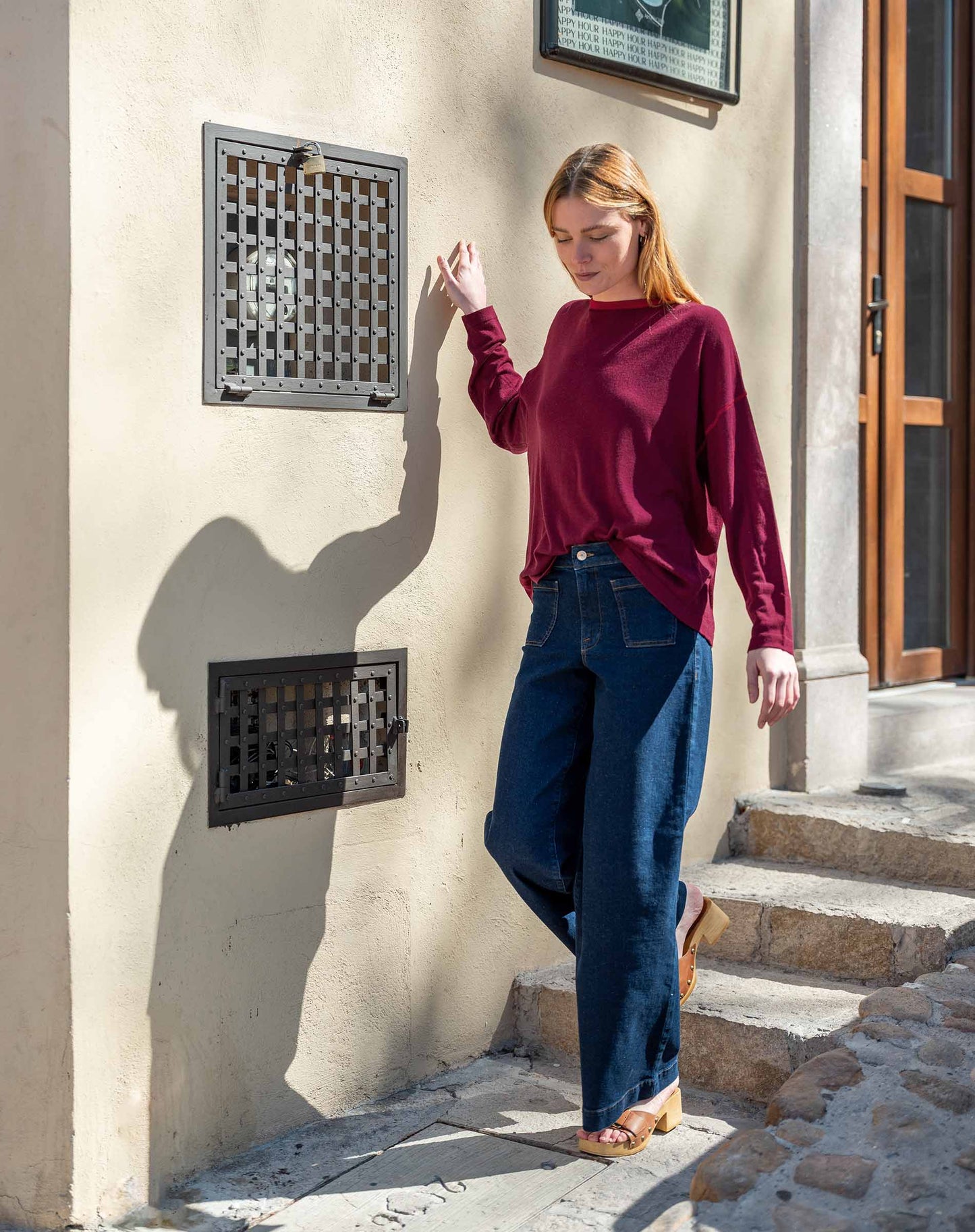 Delmar Sweater in Sangria