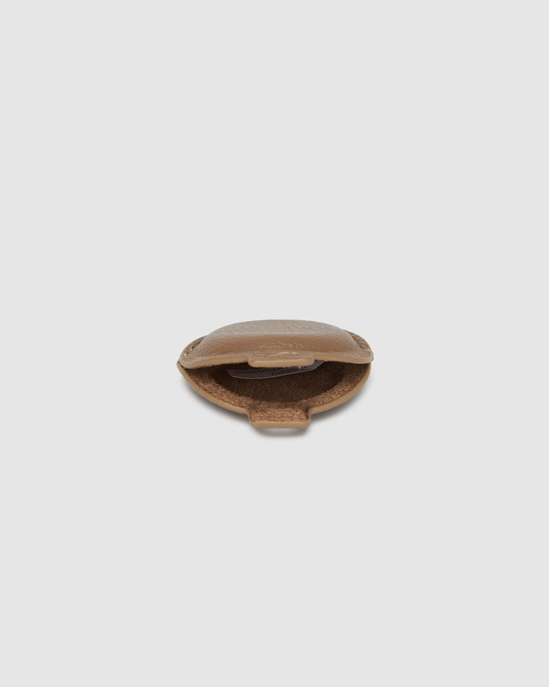 Opal Airtag Keychain - Mocha: Vegan - Polyurethane / Women-Owned, Cruelty-Free