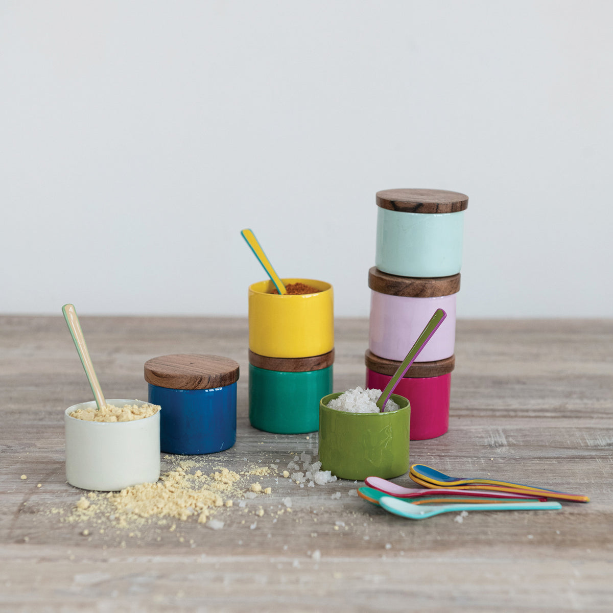 Enameled Metal Pinch Pot