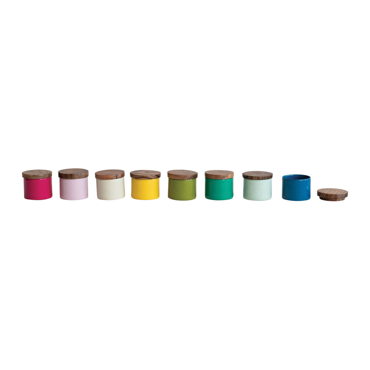 Enameled Metal Pinch Pot