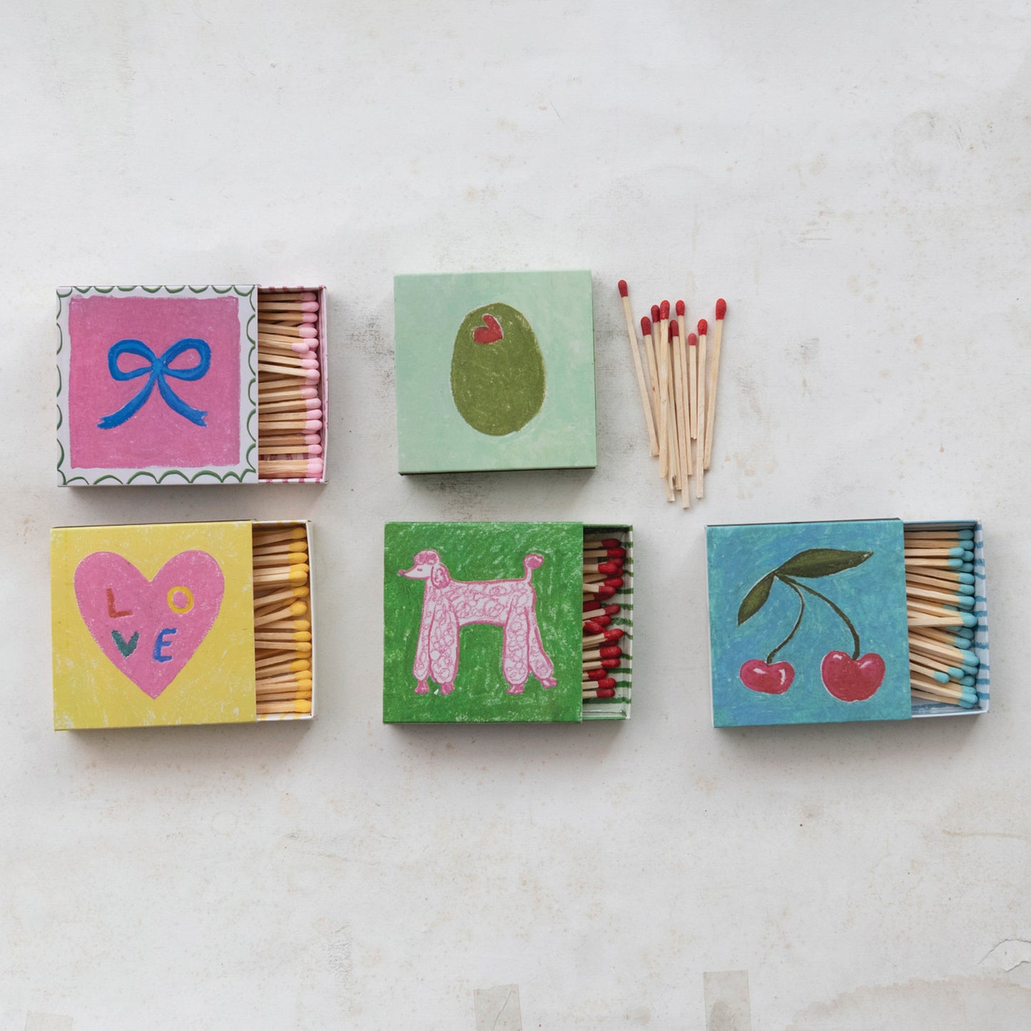 Safety Matches in Embossed Matchbox