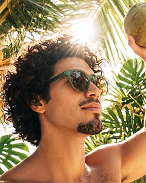 Arches Sunglasses in Soft Green - alternate view