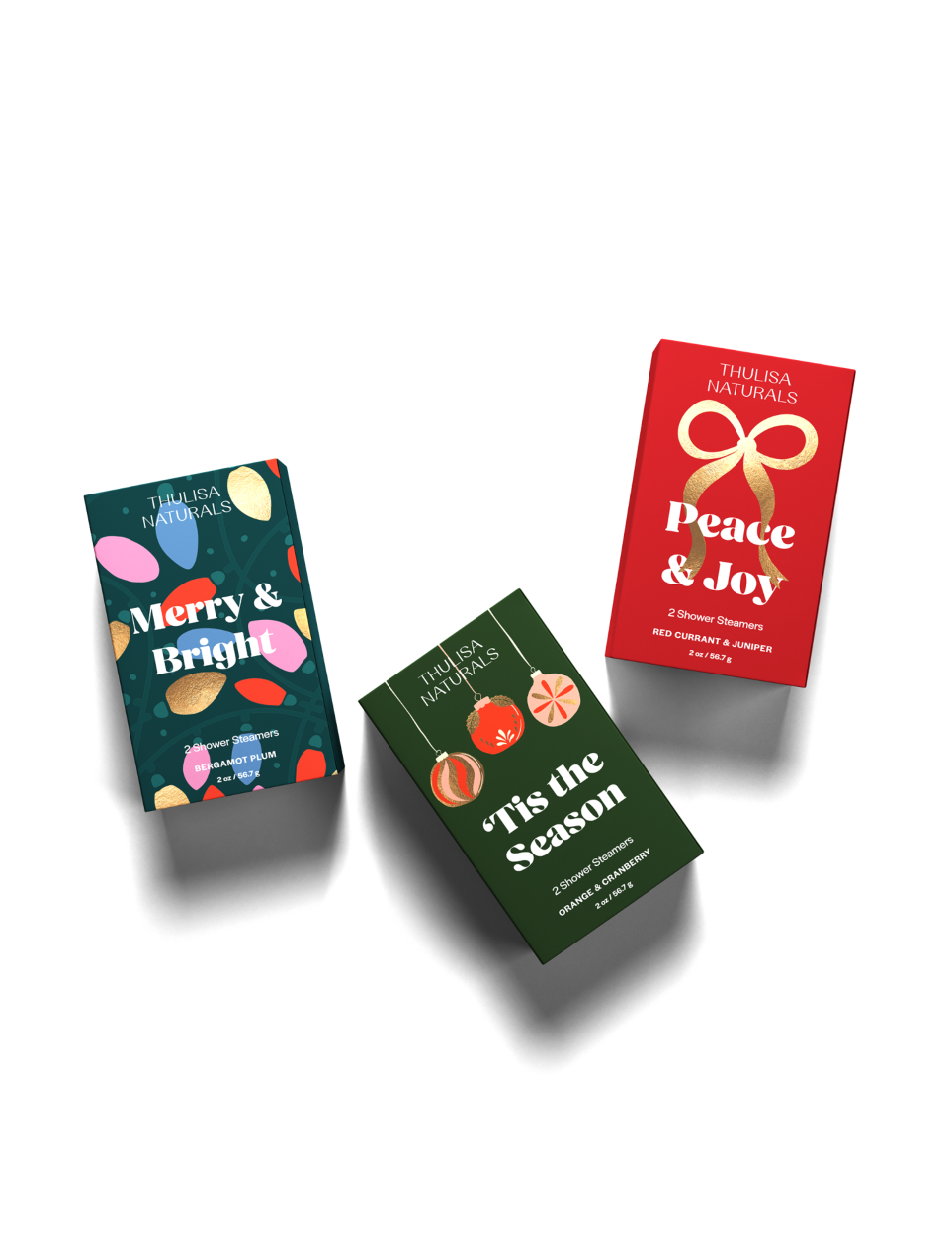 Holiday Shower Steamers - Bergamot and Plum