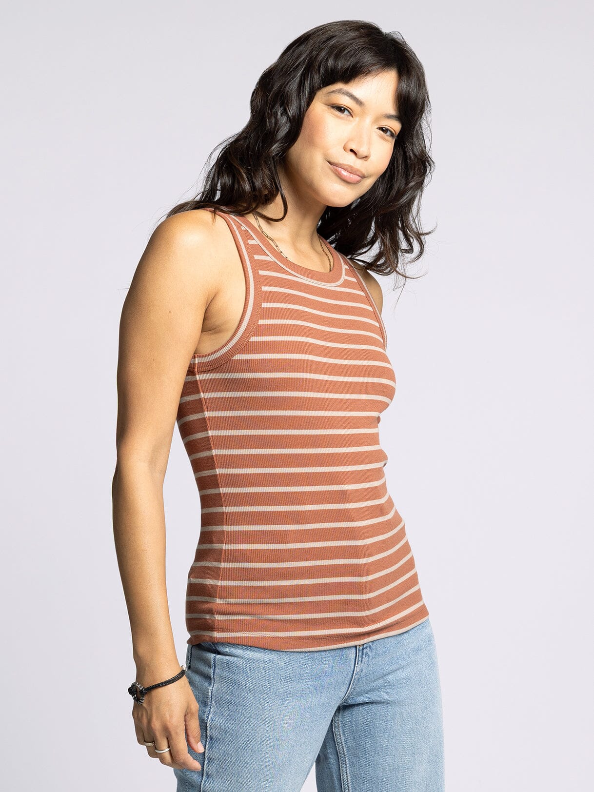 Edlin Tank in Brown Taupe