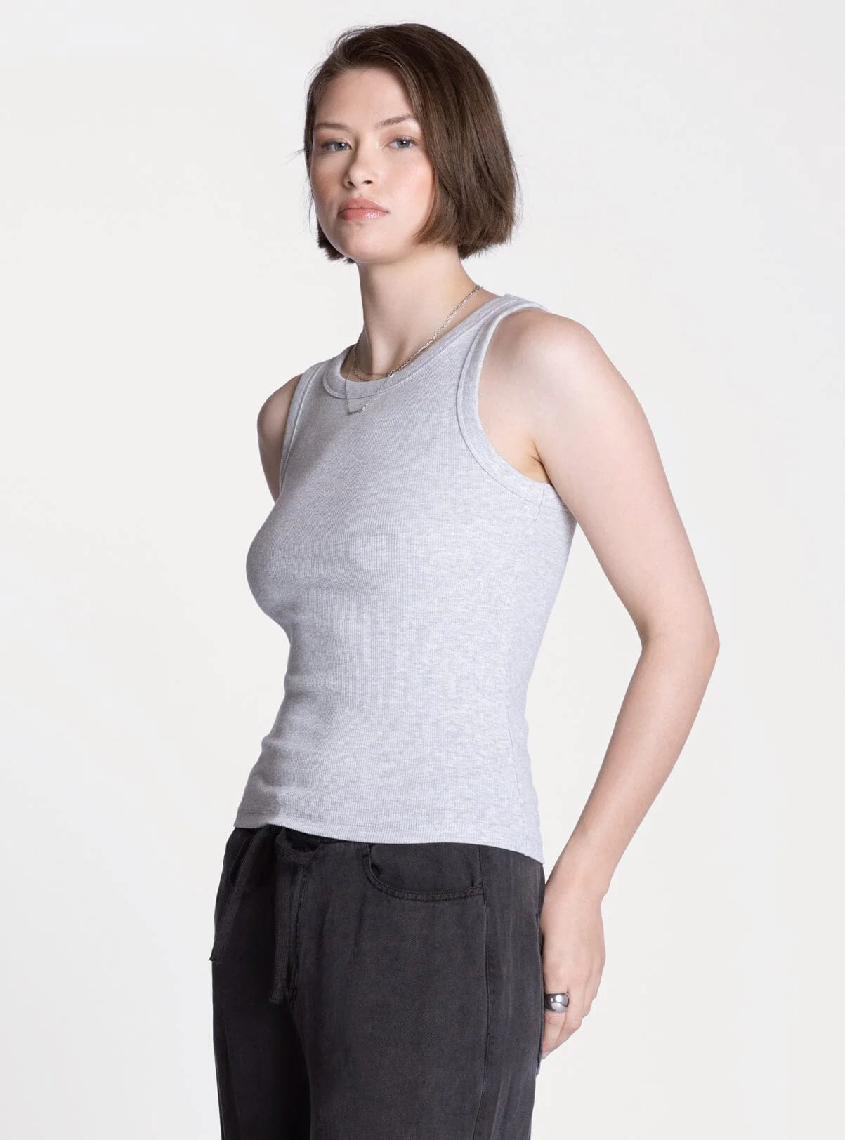 Edlin Tank in Heather Grey