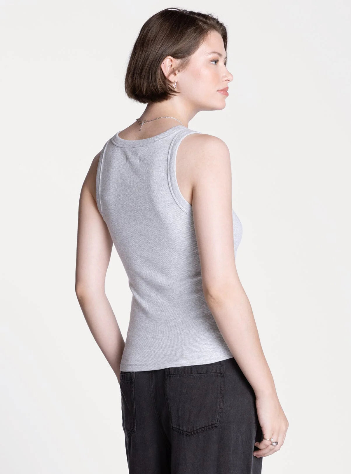 Edlin Tank in Heather Grey