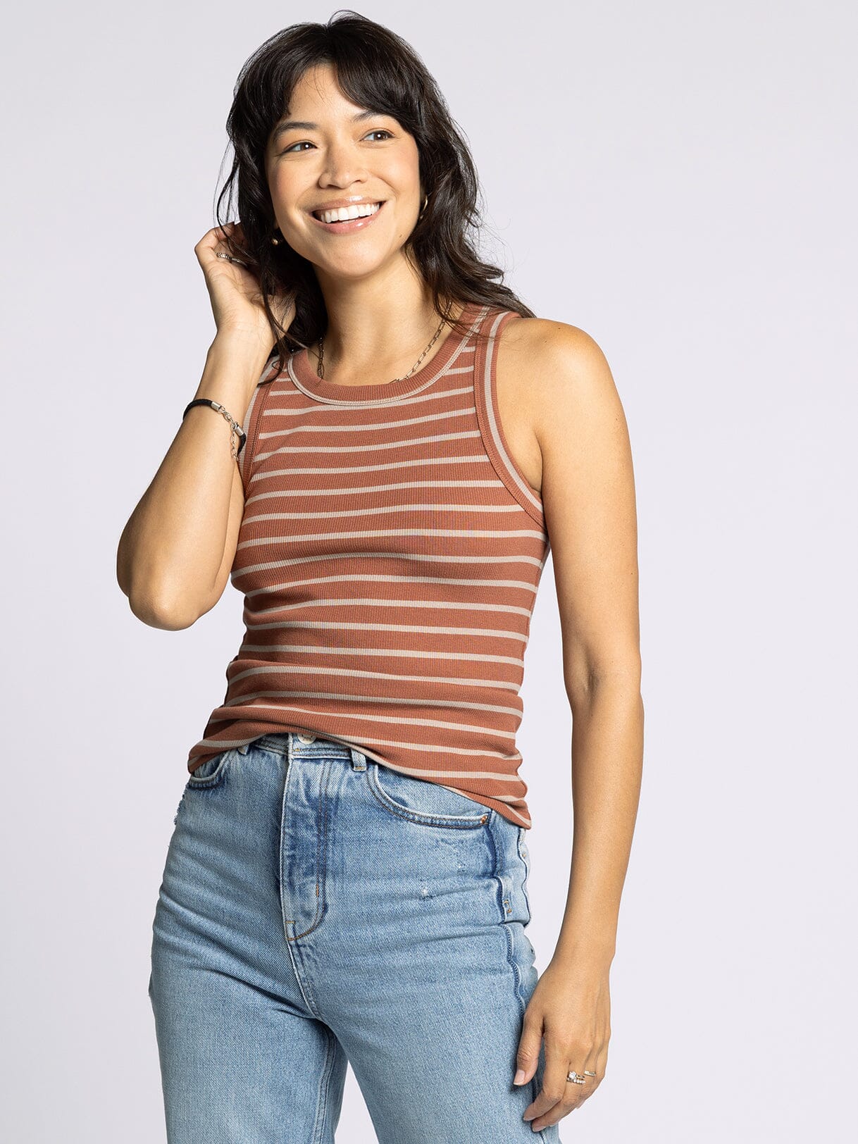 Edlin Tank in Brown Taupe