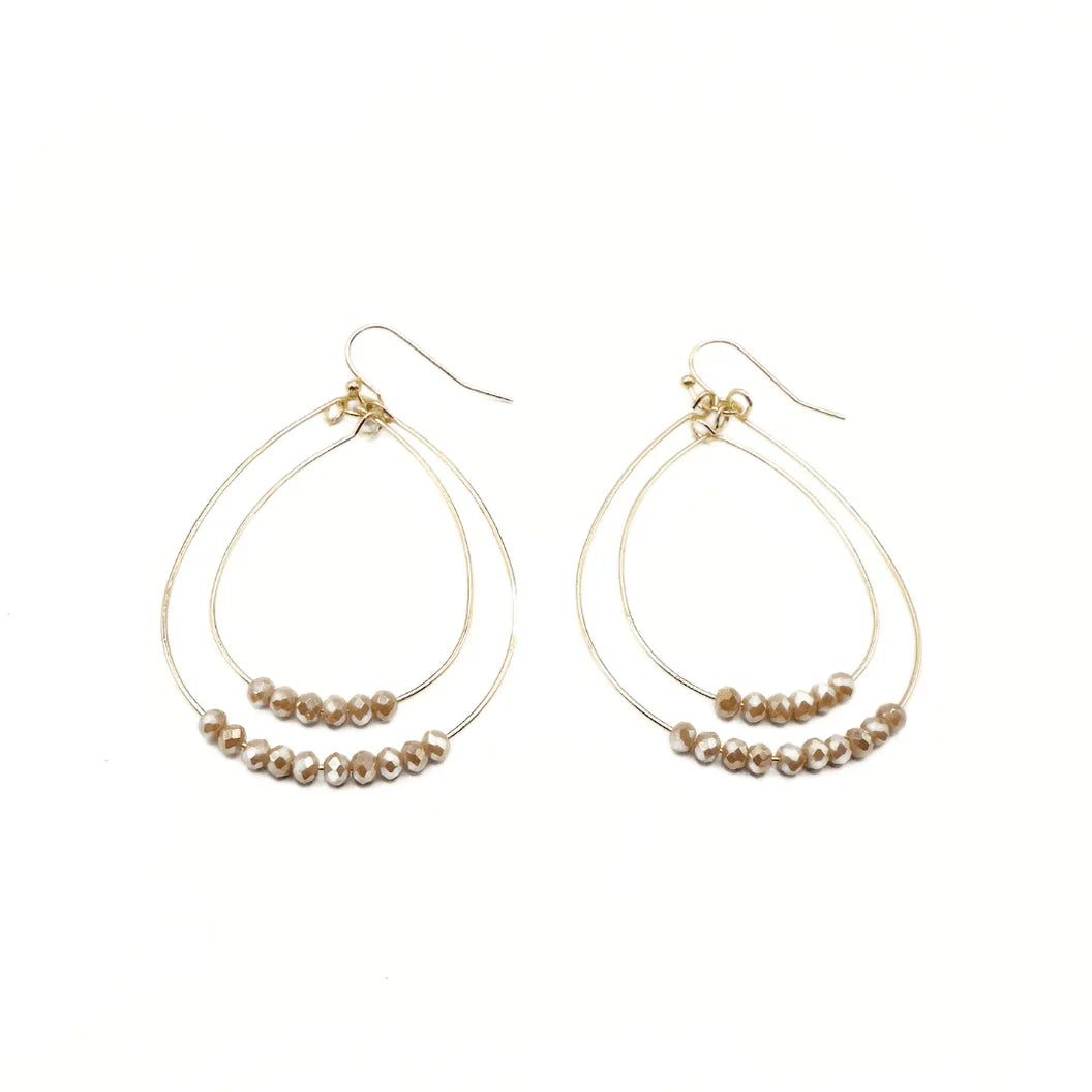 Ella Cate Earrings in Champagne