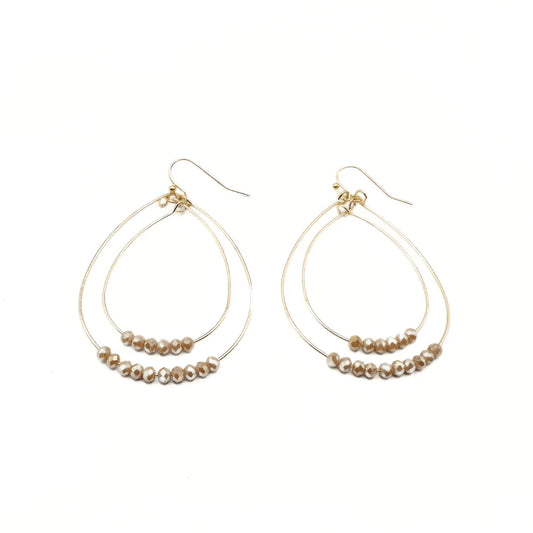 Ella Cate Earrings in Champagne